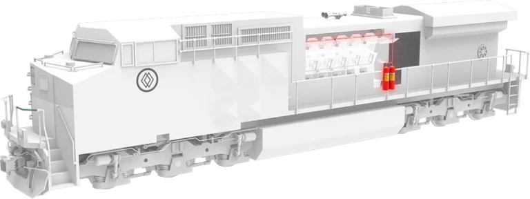 Brandschutzsystem für Zuglokomotiven - protecfire