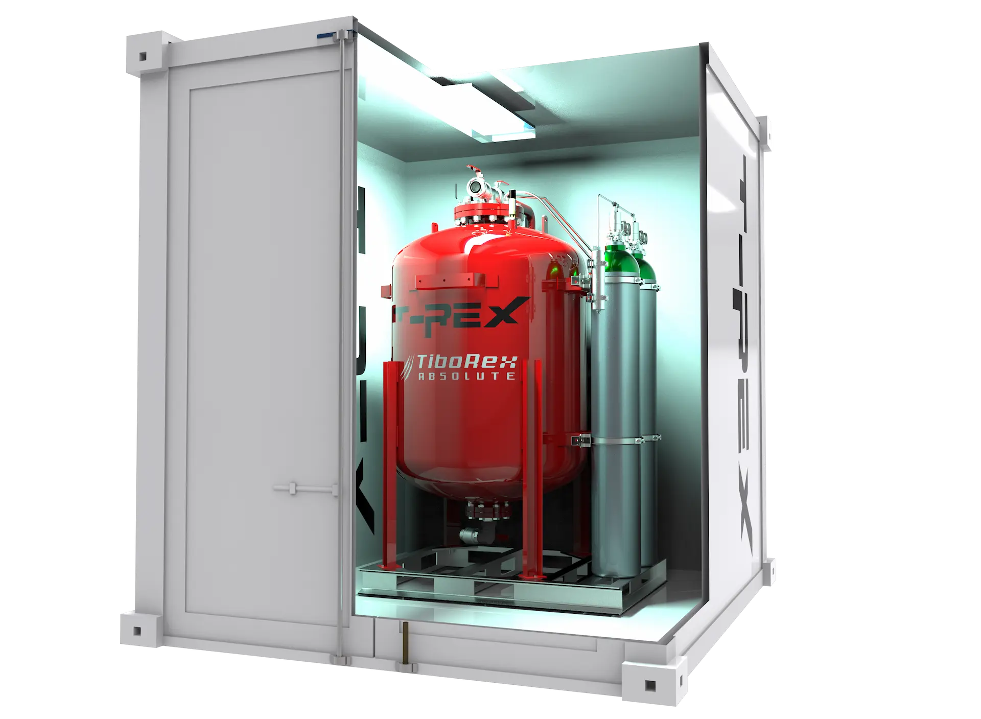 brandsläckningssystem för energilager - T-REX