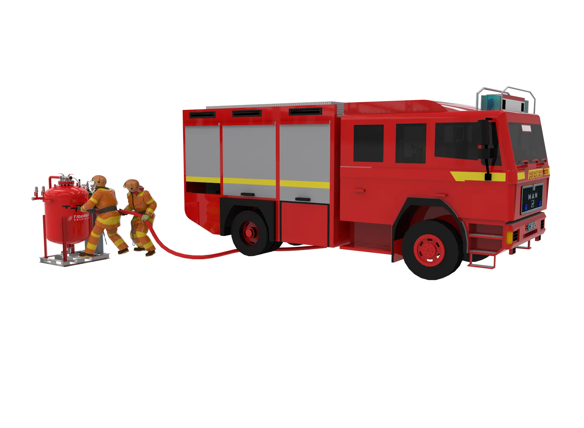 Energiespeicher-Brandbekämpfungssystem - T-REX